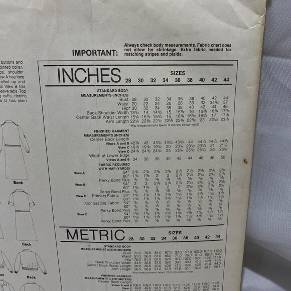 1981 Stretch and Sew Tab Front Dress and Top Design Patterns By Ann Person - Picture 9 of 12